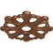 Ekena Millwork Angel Ceiling Medallion (Fits Canopies up to 4 3/8"), 20 7/8"OD x 3 5/8"ID x 1"P, Polished Copper CM20ANPOS - alternate 4